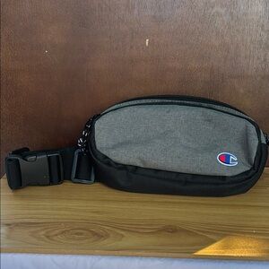 Champion Gray and Black Belt Bag for Everyday Use